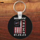 President Donald Trump Inauguratiedag 2025 Sleutelhanger (Voorkant)