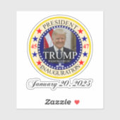 President Donald Trump Inauguratiedag 2025 Sticker (Vel)