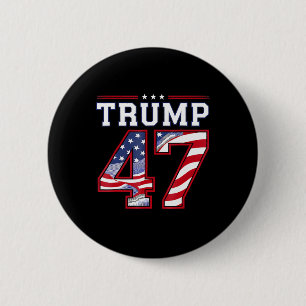 President Donald Trump Inauguratiedag 2025 Verenig Ronde Button 5,7 Cm