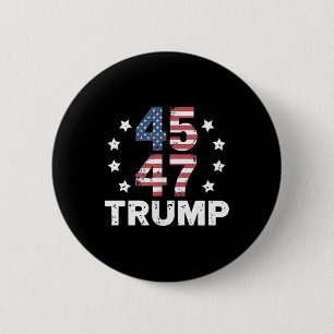 President Donald Trump Inauguratiedag 2025 Verenig Ronde Button 5,7 Cm