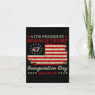 President Donald Trump Inauguratiedag 2025 Vinta Kaart