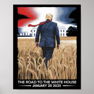President Donald Trump Inauguratiedag 2025 Vinta Poster