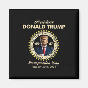 President Donald Trump Inauguratiedag 20 januari Magneet