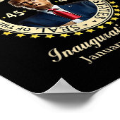 President Donald Trump Inauguratiedag 20 januari Poster (Hoek)
