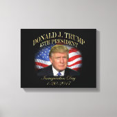 President Donald Trump Inauguration Herdenking Canvas Afdruk (Voorkant)