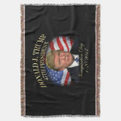 President Donald Trump Inauguration Herdenking Deken (Voorkant Verticaal)