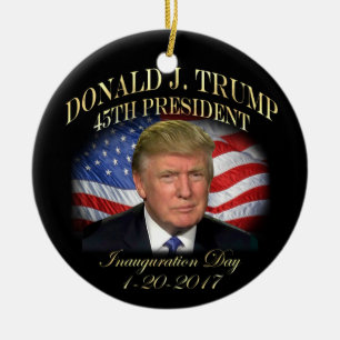 President Donald Trump Inauguration Herdenking Keramisch Ornament