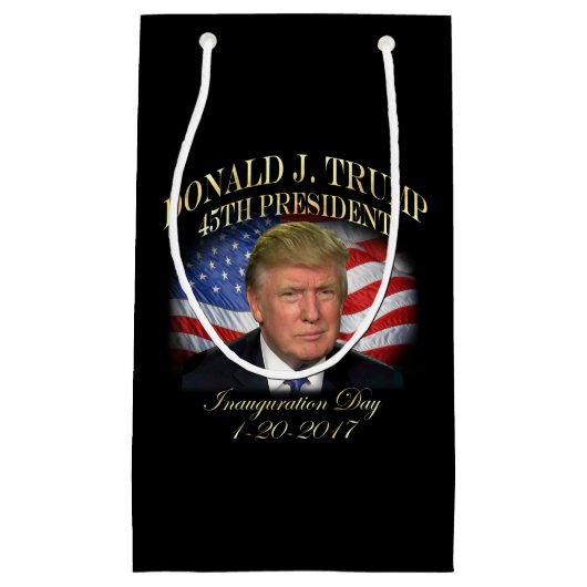 President Donald Trump Inauguration Herdenking Klein Cadeauzakje (Voorkant)