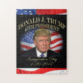 President Donald Trump Inauguration Herdenking Legpuzzel (Verticaal)