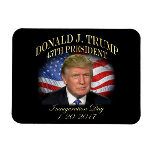 President Donald Trump Inauguration Herdenking Magneet