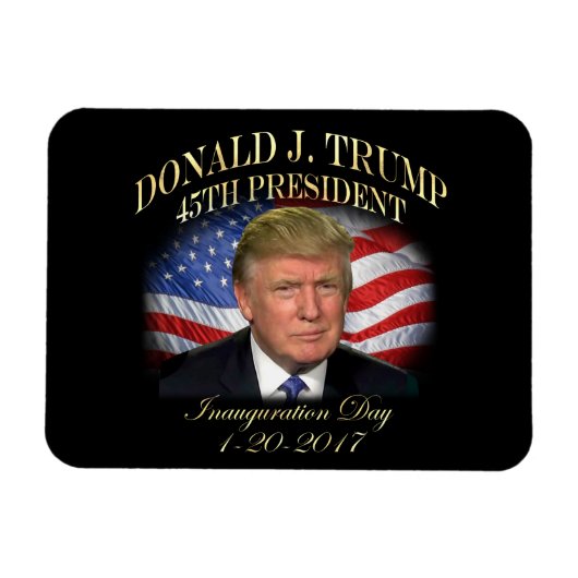 President Donald Trump Inauguration Herdenking Magneet (Horizontaal)