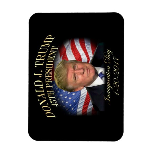 President Donald Trump Inauguration Herdenking Magneet (Verticaal)