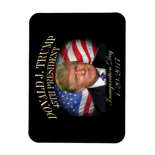President Donald Trump Inauguration Herdenking Magneet (Verticaal)