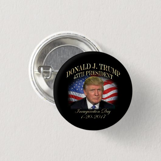 President Donald Trump Inauguration Herdenking Ronde Button 3,2 Cm (Voorkant /achterkant)