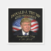 President Donald Trump Inauguration Herdenking Servet (Voorkant)