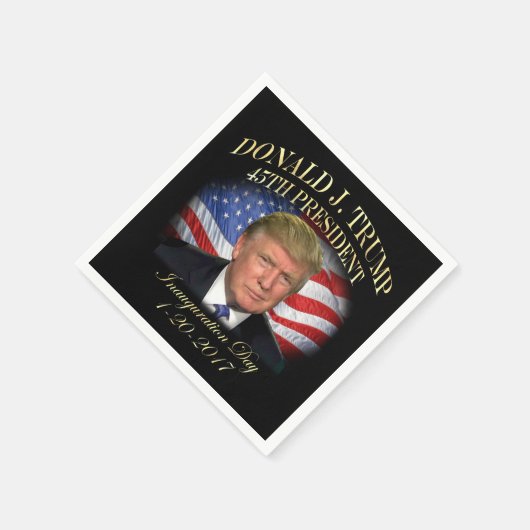 President Donald Trump Inauguration Herdenking Servet (Hoek)