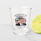 President Donald Trump Inauguration Herdenking Shot Glas (Voorkant)