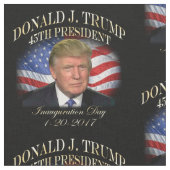 President Donald Trump Inauguration Herdenking Stof (Close Up)
