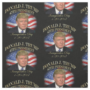 President Donald Trump Inauguration Herdenking Stof