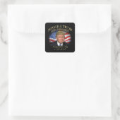 President Donald Trump Inauguration Herdenking Vierkante Sticker (Tas)
