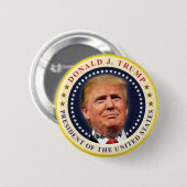 President Donald Trump Inauguration Ronde Button 5,7 Cm (Voorkant /achterkant)