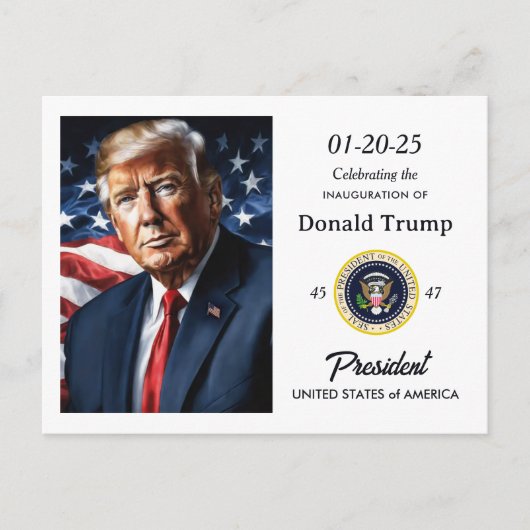 President Donald Trump Inauguration Watch Party Uitnodiging Briefkaart (Voorkant)