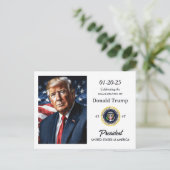 President Donald Trump Inauguration Watch Party Uitnodiging Briefkaart (Staand voorkant)