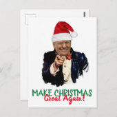 President Donald Trump Kerstfeestdag Briefkaart (Voorkant / Achterkant)