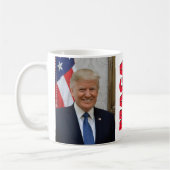 President Donald Trump Koffiemok (Links)