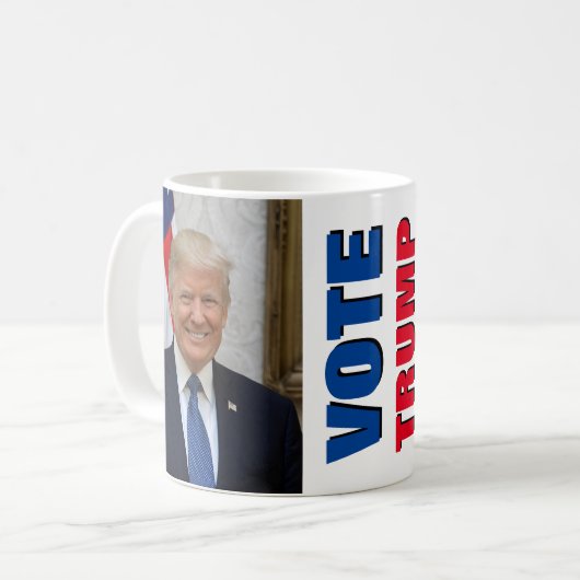 President Donald Trump Koffiemok (Voorkant links)