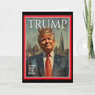 President Donald Trump Lang leve de koning Kaart