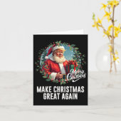 President Donald Trump maakt kerst weer geweldig Kaart (Gele Bloem)