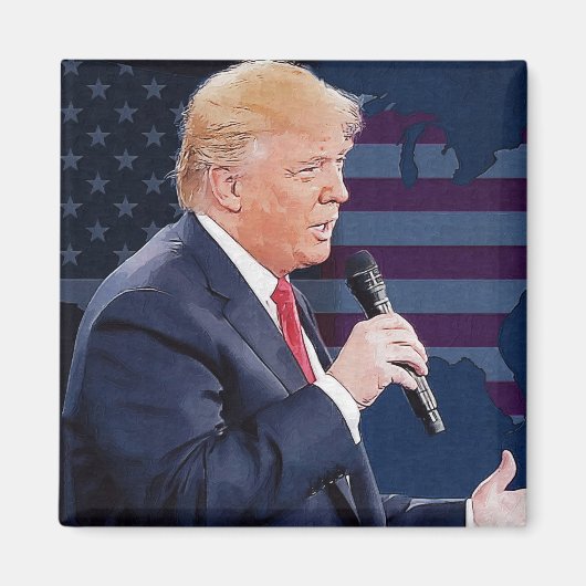 President Donald Trump Magneet (Voorkant)