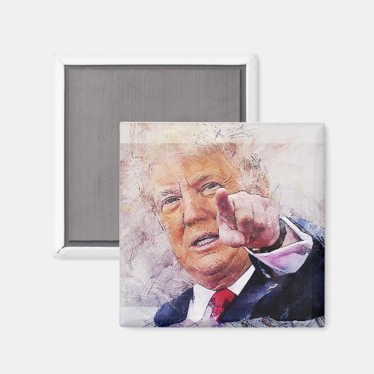 President Donald Trump Magneet (Voorkant / Achterkant)