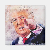 President Donald Trump Magneet (Voorkant)