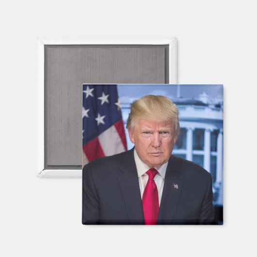 PRESIDENT DONALD TRUMP MAGNEET (Voorkant / Achterkant)