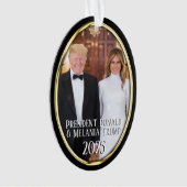 President Donald Trump & Melania 2023 Ornament (voorkant)
