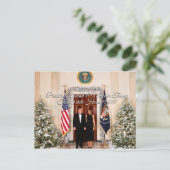 President Donald Trump & Melania Christmas 2017 Feestdagenkaart (Staand voorkant)