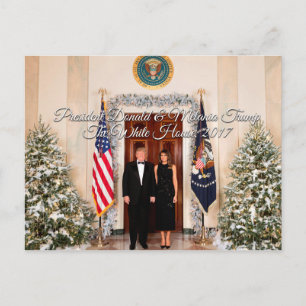 President Donald Trump & Melania Christmas 2017 Feestdagenkaart