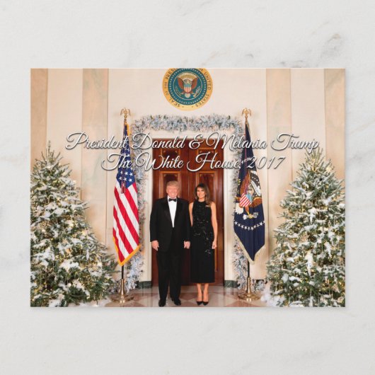 President Donald Trump & Melania Christmas 2017 Feestdagenkaart (Voorkant)