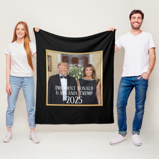 President Donald Trump & Melania Elegant 2020 Fleece Deken (In situ)