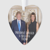 President Donald Trump & Melania Elegant Ornament (voorkant)