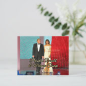 President Donald Trump & Melania Foto Briefkaart (Staand voorkant)