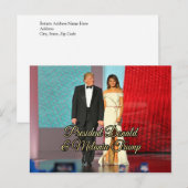 President Donald Trump & Melania Foto Briefkaart (Voorkant / Achterkant)