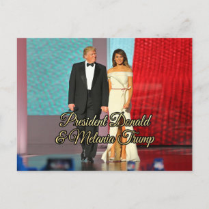 President Donald Trump & Melania Foto Briefkaart