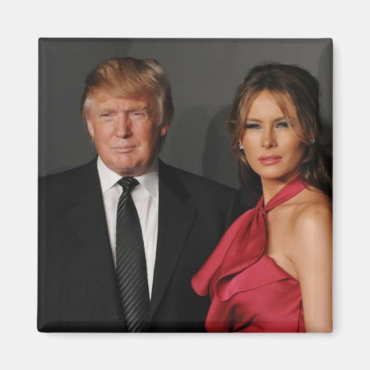 PRESIDENT DONALD TRUMP & MELANIA- MAGNEET (Voorkant)