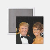 PRESIDENT DONALD TRUMP & MELANIA MAGNEET (Voorkant / Achterkant)
