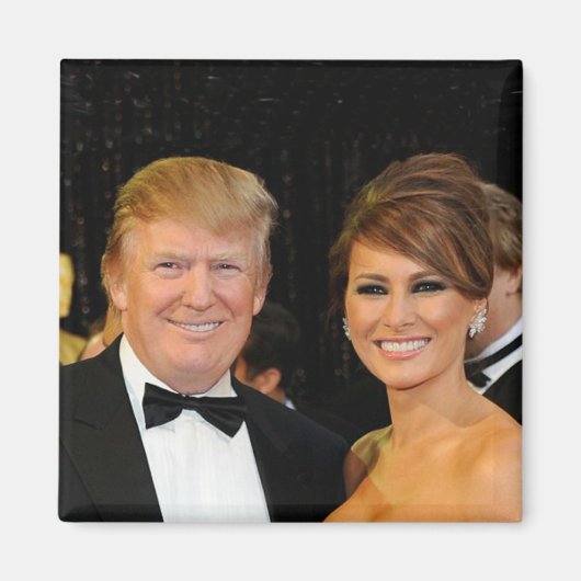 PRESIDENT DONALD TRUMP & MELANIA MAGNEET (Voorkant)