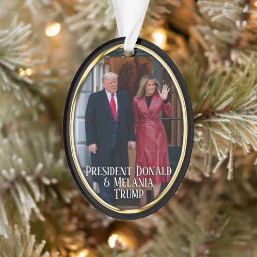 President Donald Trump & Melania Ornament (Boom)