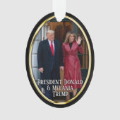 President Donald Trump & Melania Ornament (voorkant)
